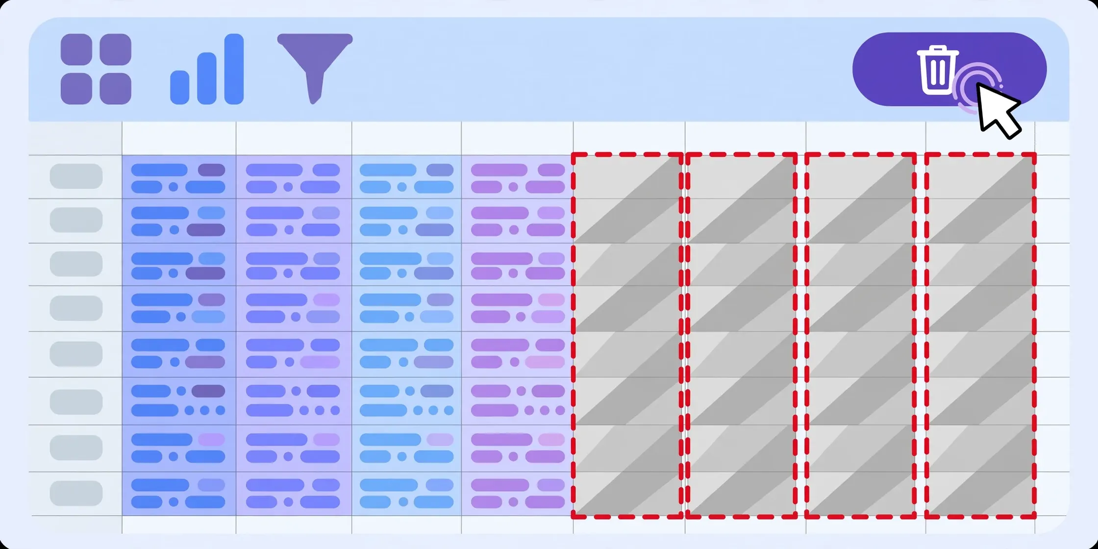 Excel worksheet showing structured data with columns organized for review, illustrating a clean audit-ready workbook