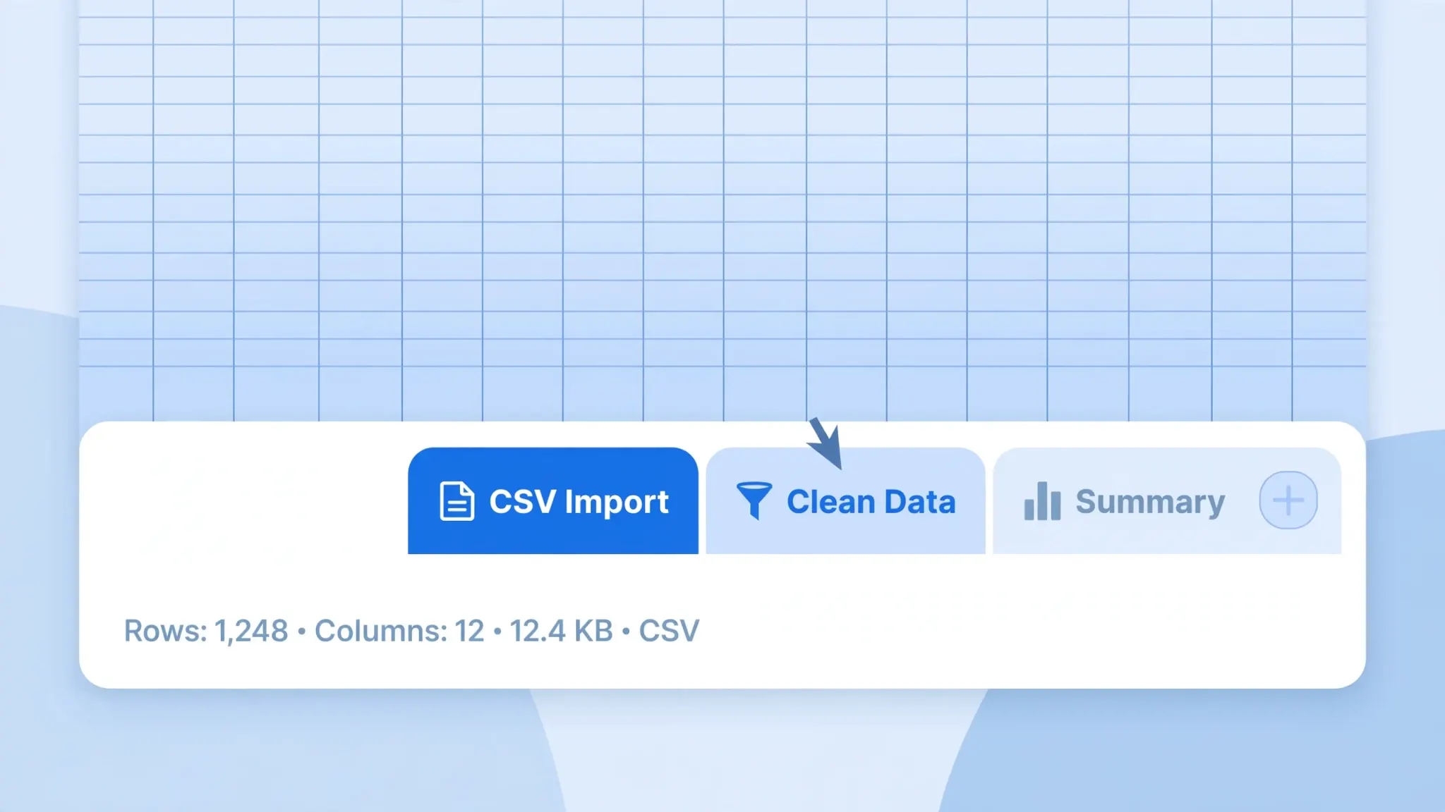 Close-up of Excel sheet tabs at the bottom of a workbook with a cursor selecting one, for organizing CSV data into multiple sheets