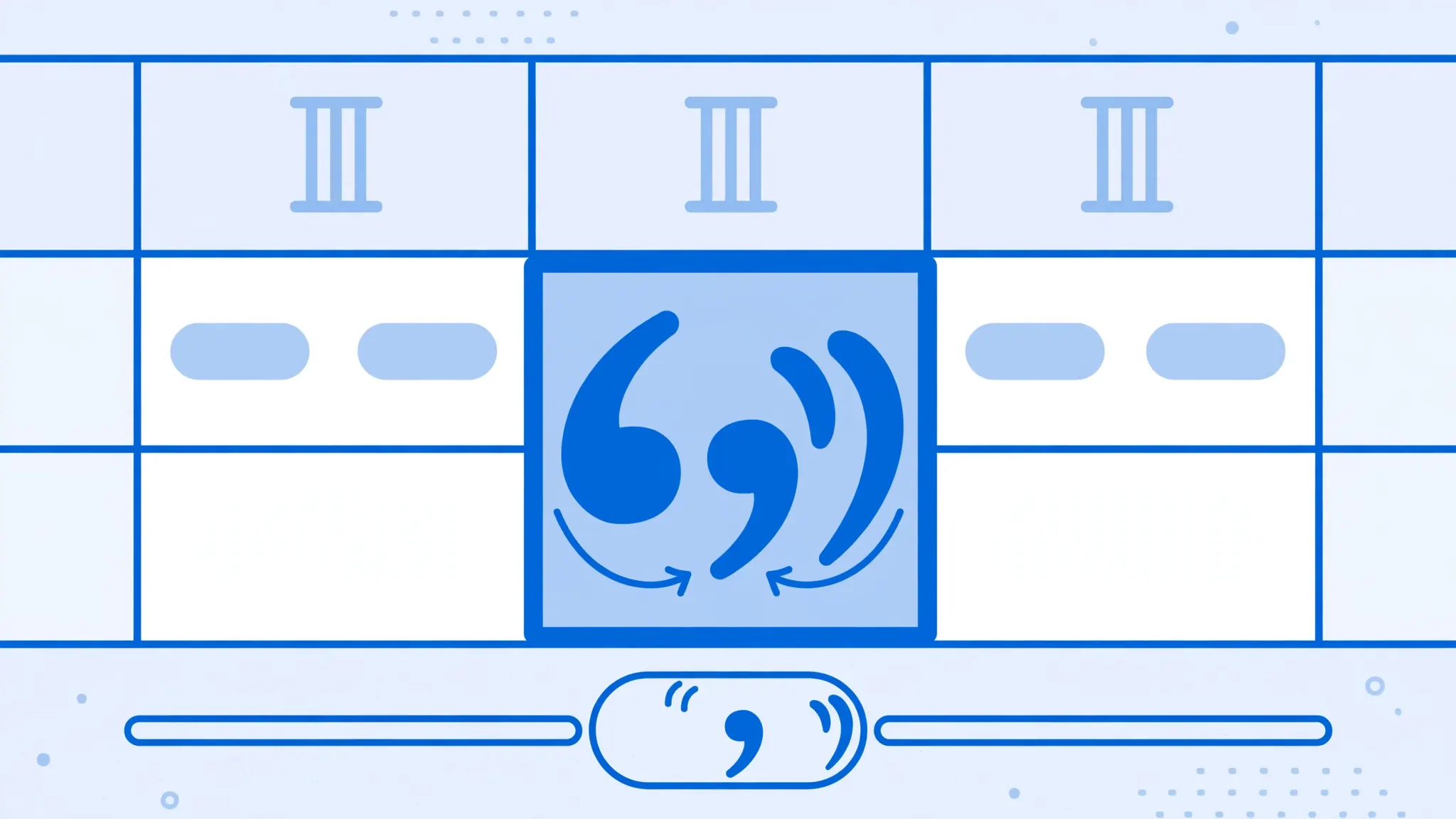 Spreadsheet cells with quotation marks protecting a comma inside text, illustrating the text qualifier