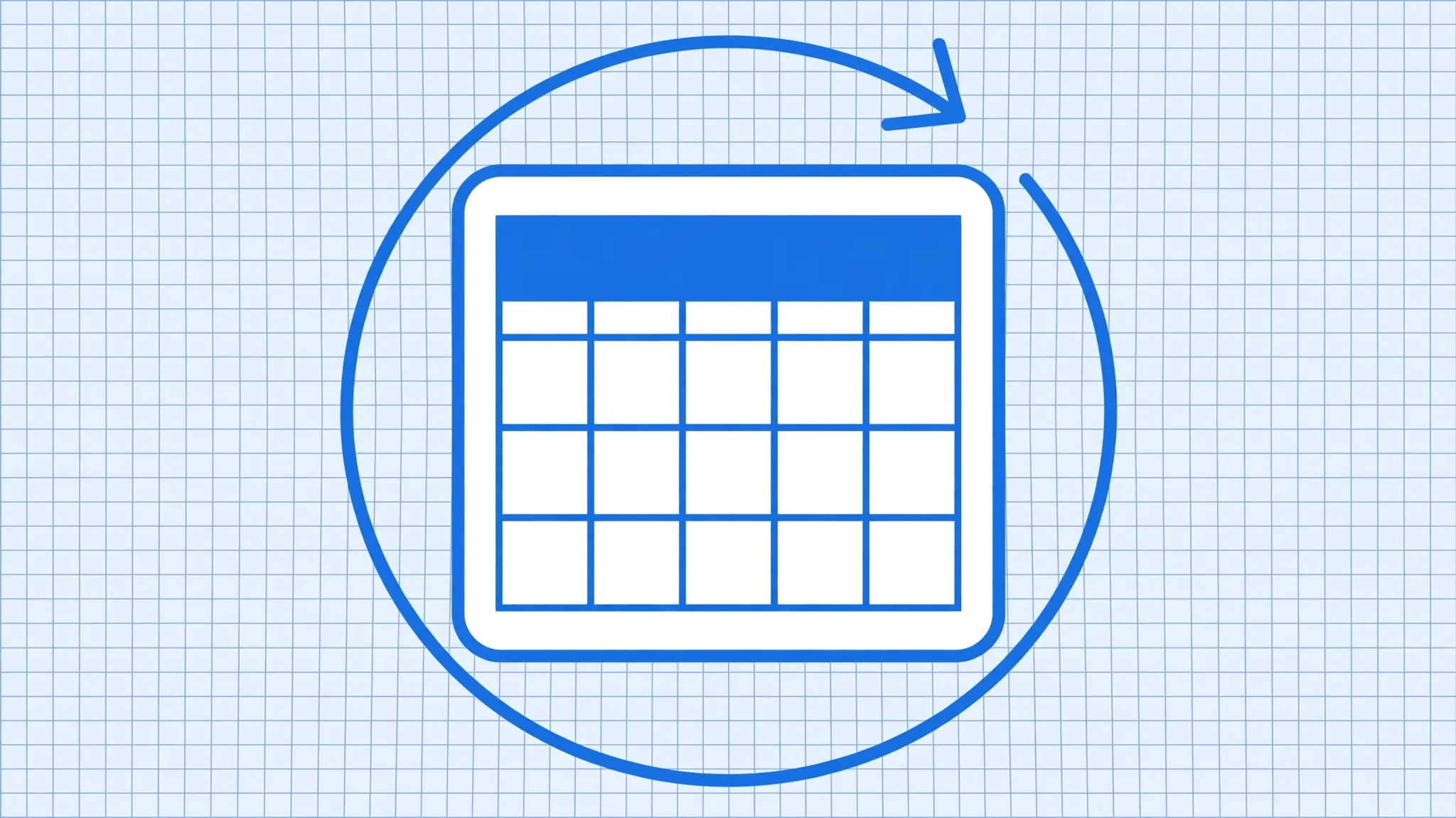 A reusable template document with formatted columns and a refresh loop
