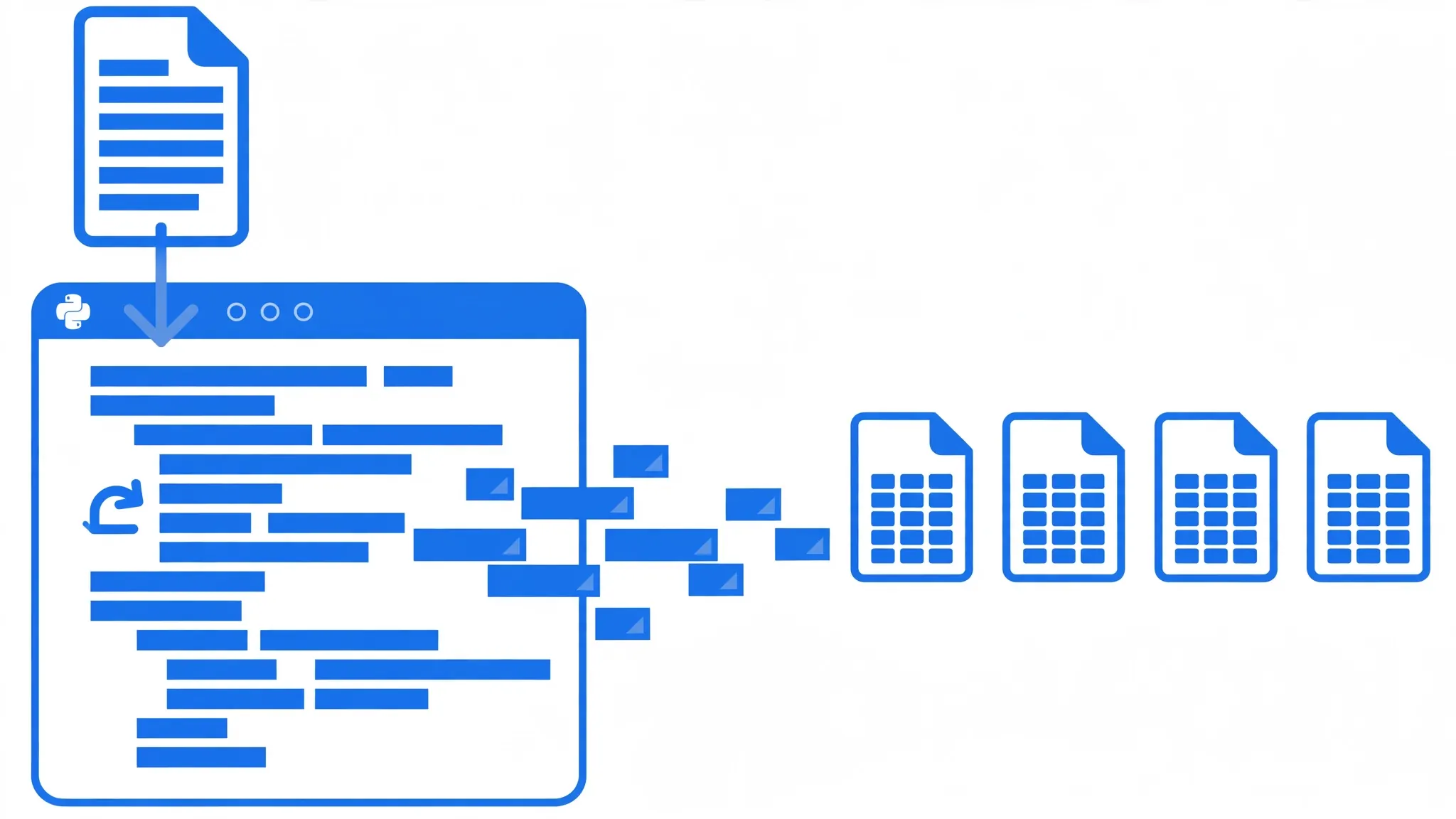 Python code processing a huge CSV in chunks, each chunk flowing into its own Excel file