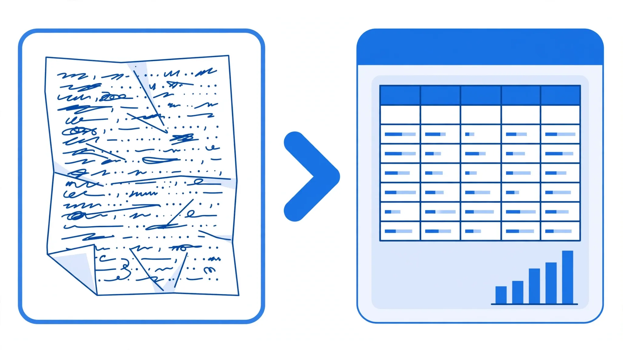 A messy raw CSV transforming into a beautifully formatted Excel report through a template