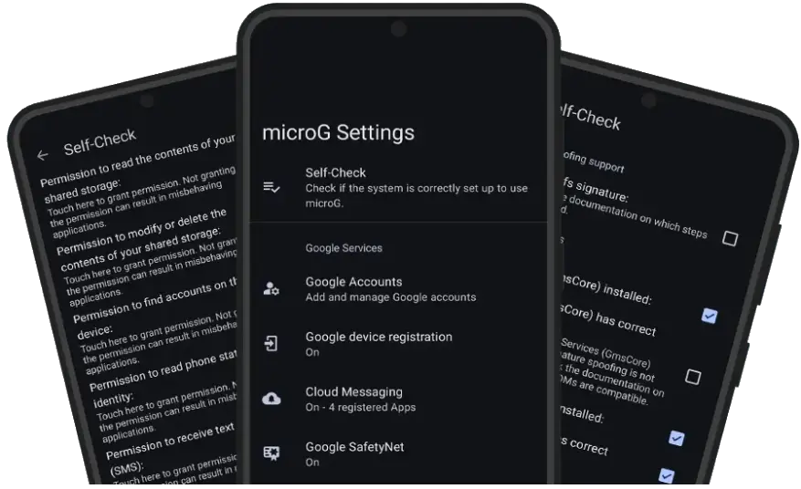 MicroG alternatives compared side by side for Android phones in 2026